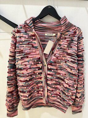 Misha & Puff Popcorn Cardigan - Original Space Dye / Iris Confetti